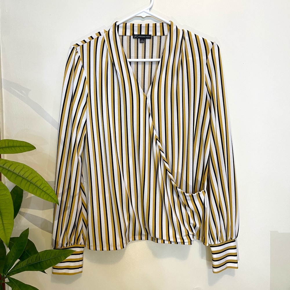 Adrianna Papell Striped Blouse